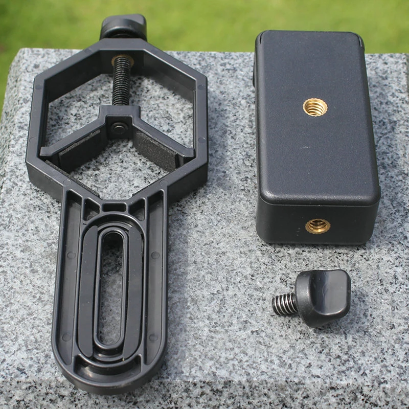 Adattatore per telefono cellulare per Clip per telefono cellulare con telescopio monoculare per microscopio