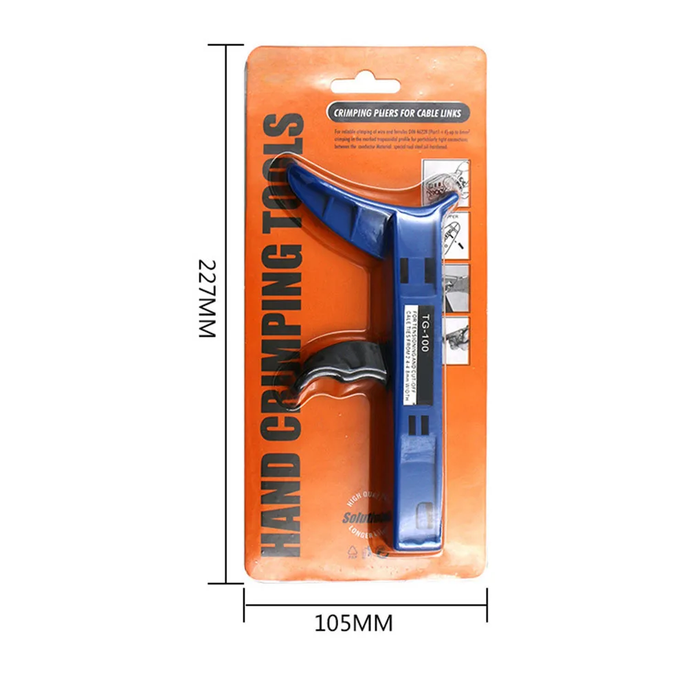 145mm Cable Tie Tool Automatic Blue Changing Cutter Cutting Hand Tools Plastic Supply Tensioner Tightener Trimming
