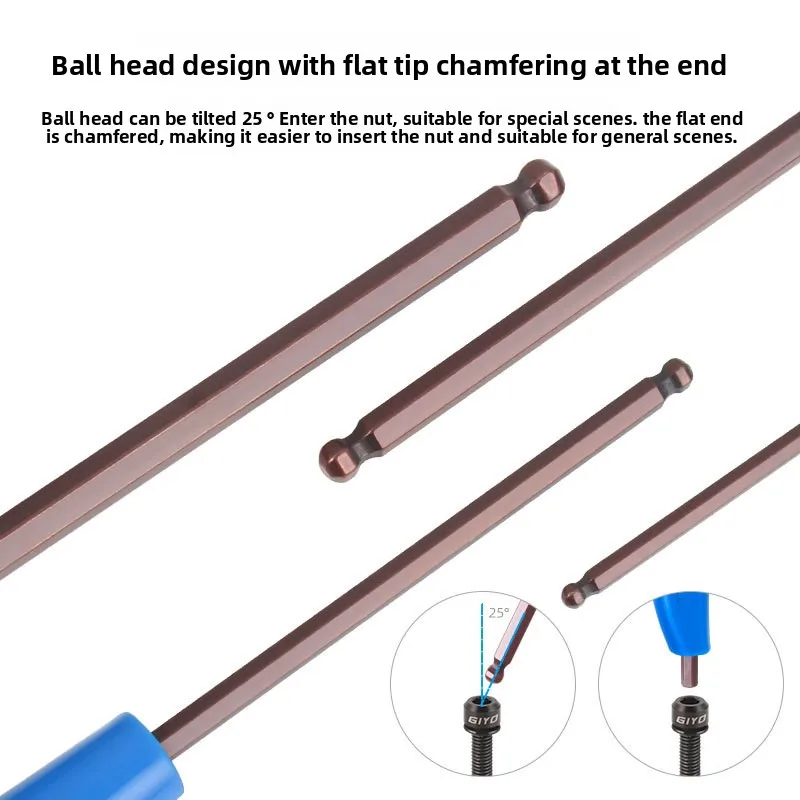 T25 3/4/5/6 مللي متر الدراجة ألين مفتاح الربط T-شكل تمديد مقبض بلاستيكي مع نهايات مزدوجة دراجة أدوات إصلاح متعددة الوظائف