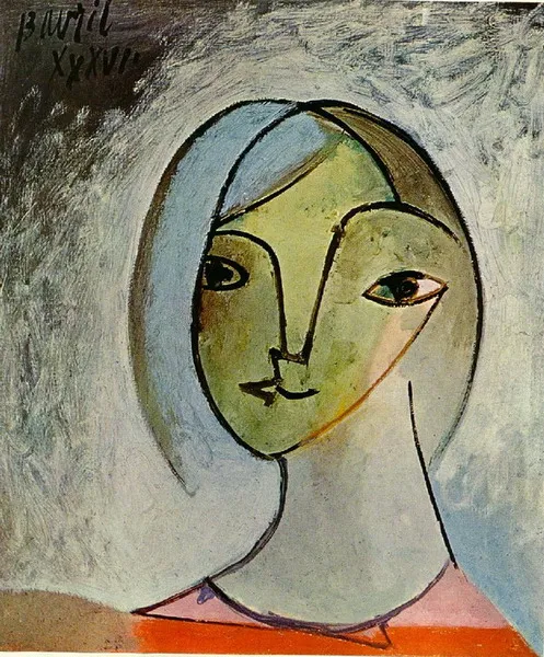 100% handmade high quality Abstract Oil Painting Reproduction on Linen Canvas,Buste de Femme by Pablo Picasso