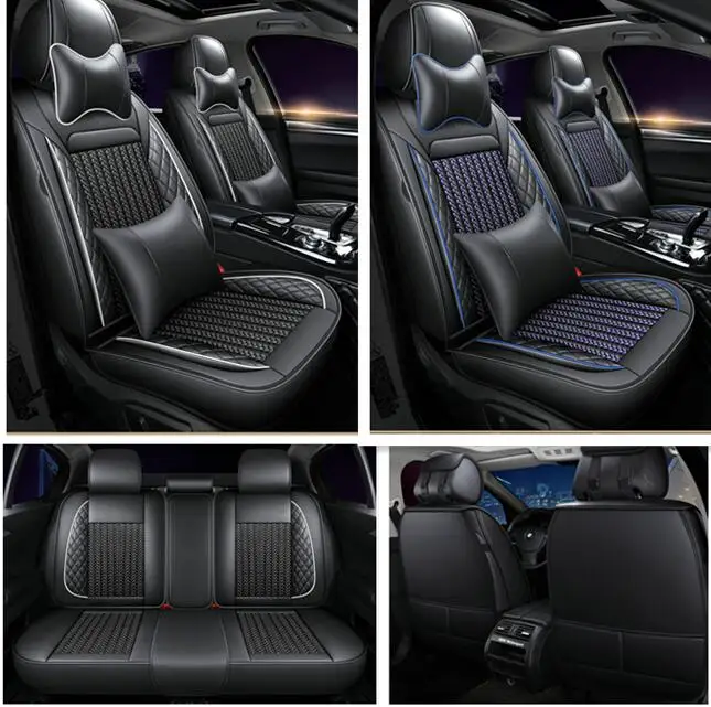 

Лучшее качество! Полный комплект чехлов на сиденья автомобиля для Nissan X-trail 2024-2014, 5-местный дышащий чехол на сиденье, подушка сиденья для Xtrail 2019