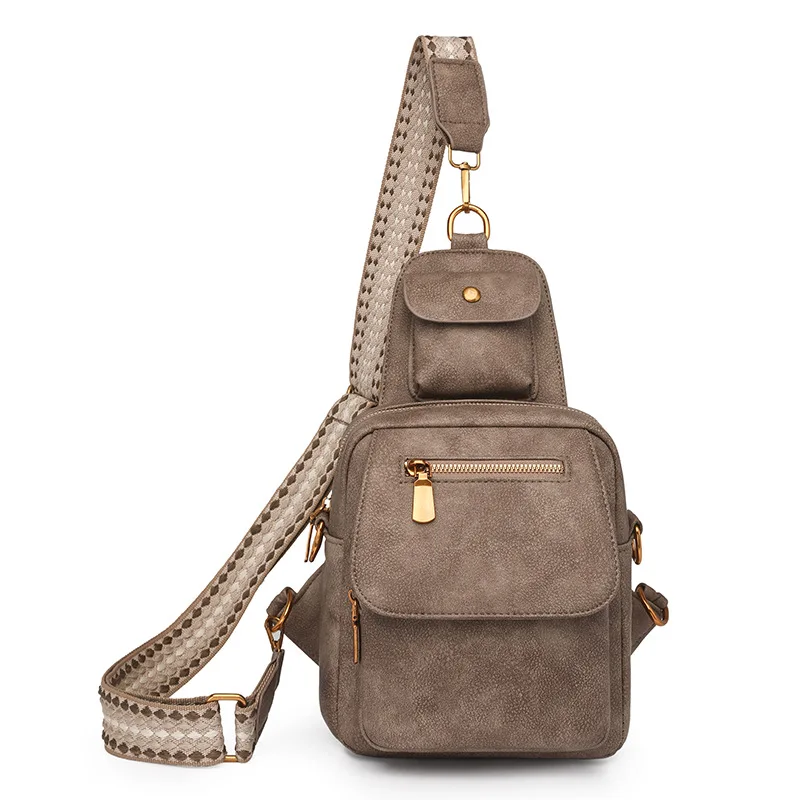 New Simple Fashion Mini Breast Pocket Outdoor Leisure Bag Multi-function Large Capacity Storage Bag Mobile Phone Bag bolsos