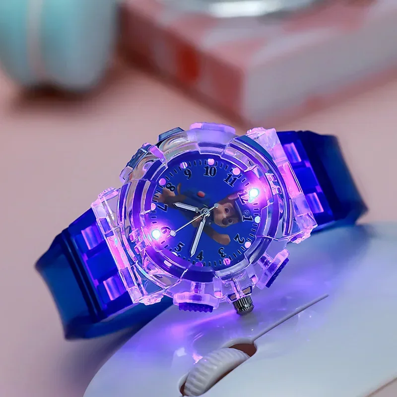 Relojes electrónicos luminosos de la patrulla canina para niños, relojes de pulsera, juguetes Csrartoon Chase, reloj luminoso, regalos de cumpleaños para niños y niñas