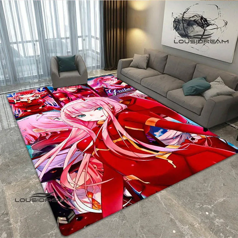 

DARLING in the FRANXX Cartoon carpet living room bedroom carpet bedroom decor non-slip door mat kawaii rug birthday gift