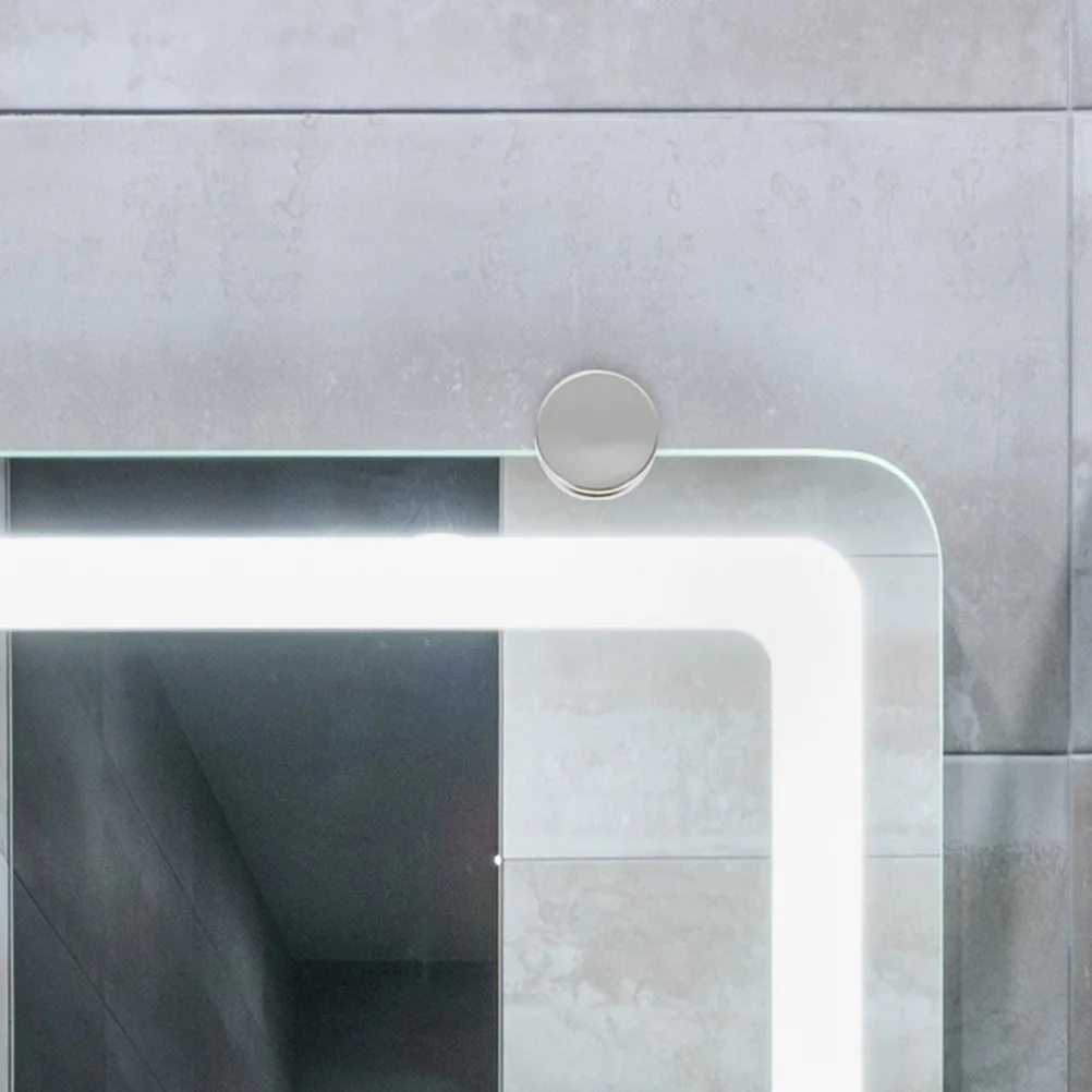 10 قطعة مقاطع مرآة سبائك الزنك الثقيلة الزجاج المشبك الحائط مرآة أصحاب بين قوسين الزجاج جدار معلق الأجهزة #5