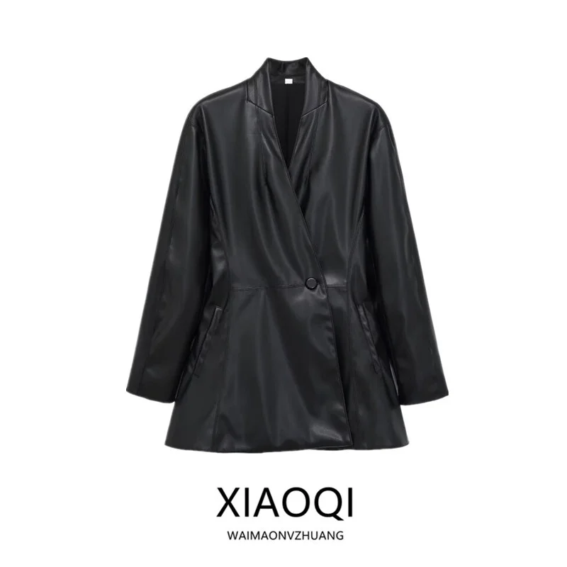 Slim Fit Double Breasted Long Sleeve Button up Women's Suit Jacket New Arrival Spring Summer 2026 Fashion Retro Style