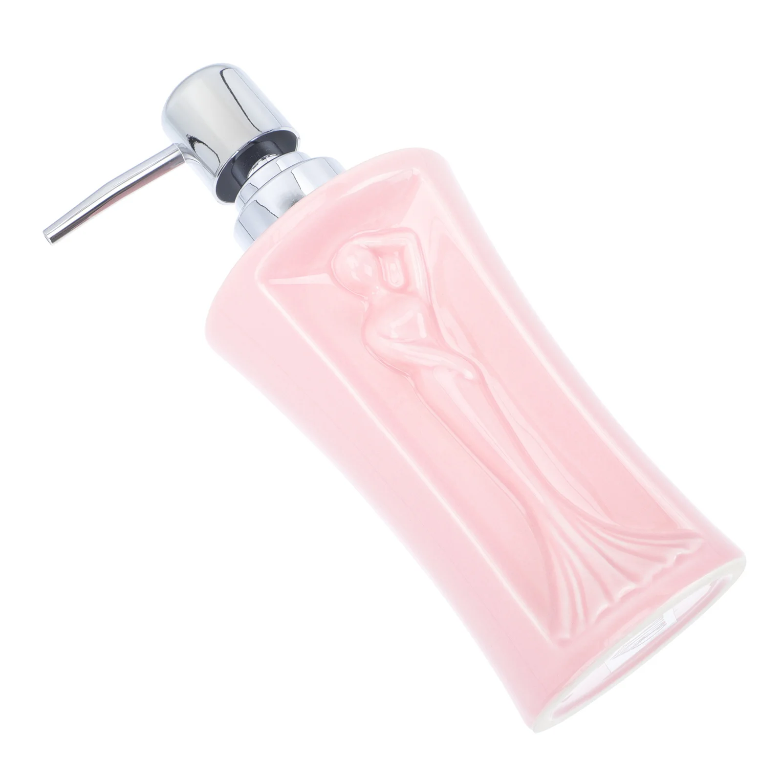 1Pcs Ceramic Refillable Press Pump Bottle Large Capacity Shampoo Lotion Soap Dispenser for Bathroom Kitchen Soap Liquid Bottle