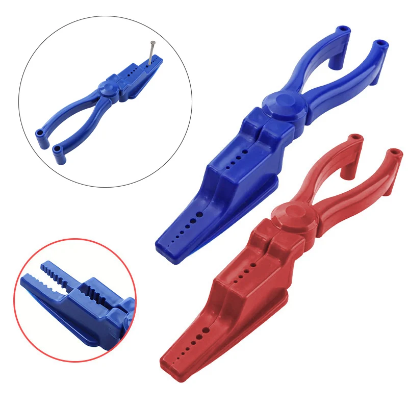 Nail Holder for Hammering Safety Finger Protective Nail Guide Pliers Nail Holder Slip Joint Pliers Tool Gadget for Construction