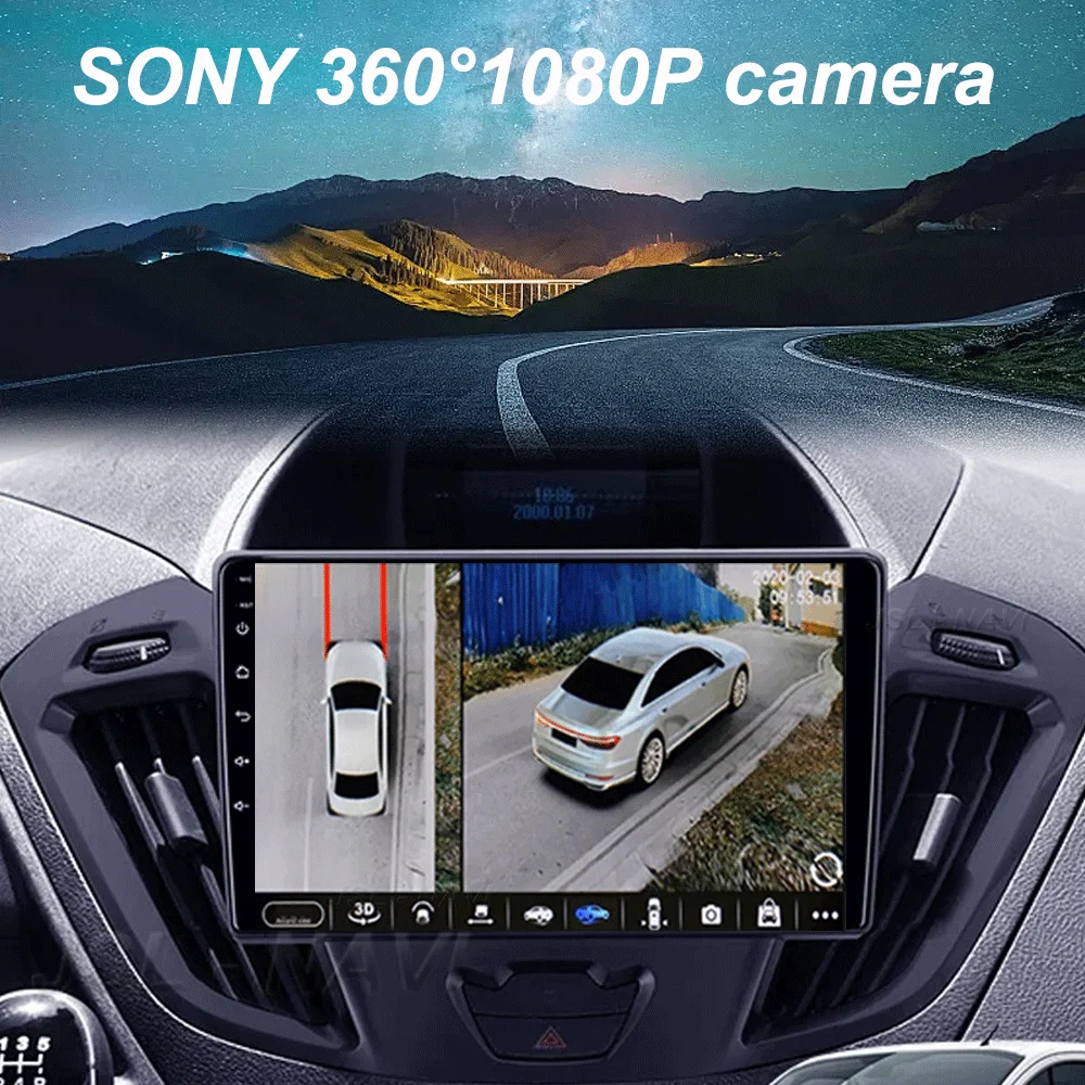 أندرويد 14 لفورد تورنيو مخصص 1 I Transit 2012 - 2021 راديو السيارة الوسائط المتعددة مشغل فيديو الملاحة ستيريو نظام تحديد المواقع No 2din 2 din