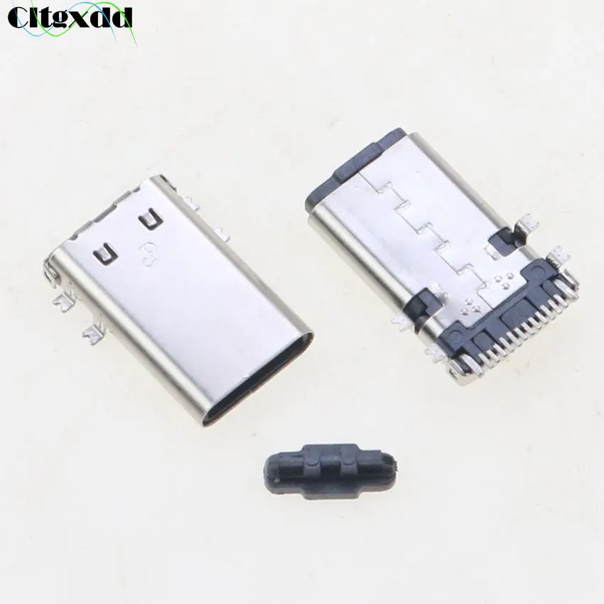 Cltgxdd 1pcs 5A USB 3.1 Type-C Male Plug 12Pin Single-row Pin SMT L=13.2mm 12P USB Type C Connector