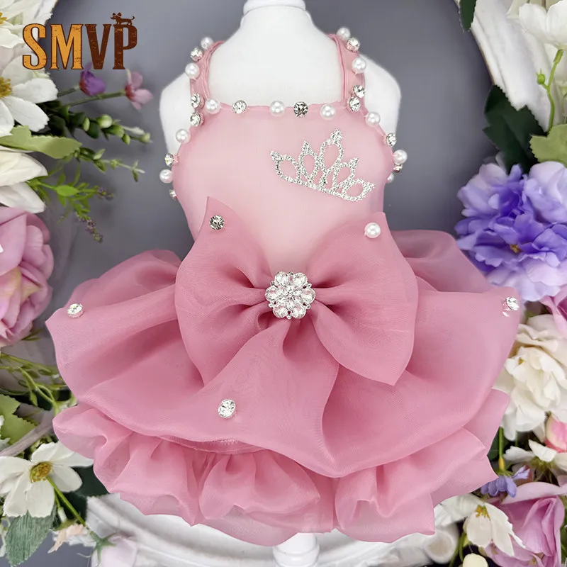 

Original Design Summer Thin High End Puffy Cake Gauze Dress Can Participate in Dinner Party Pet Kitten Puppy Dress