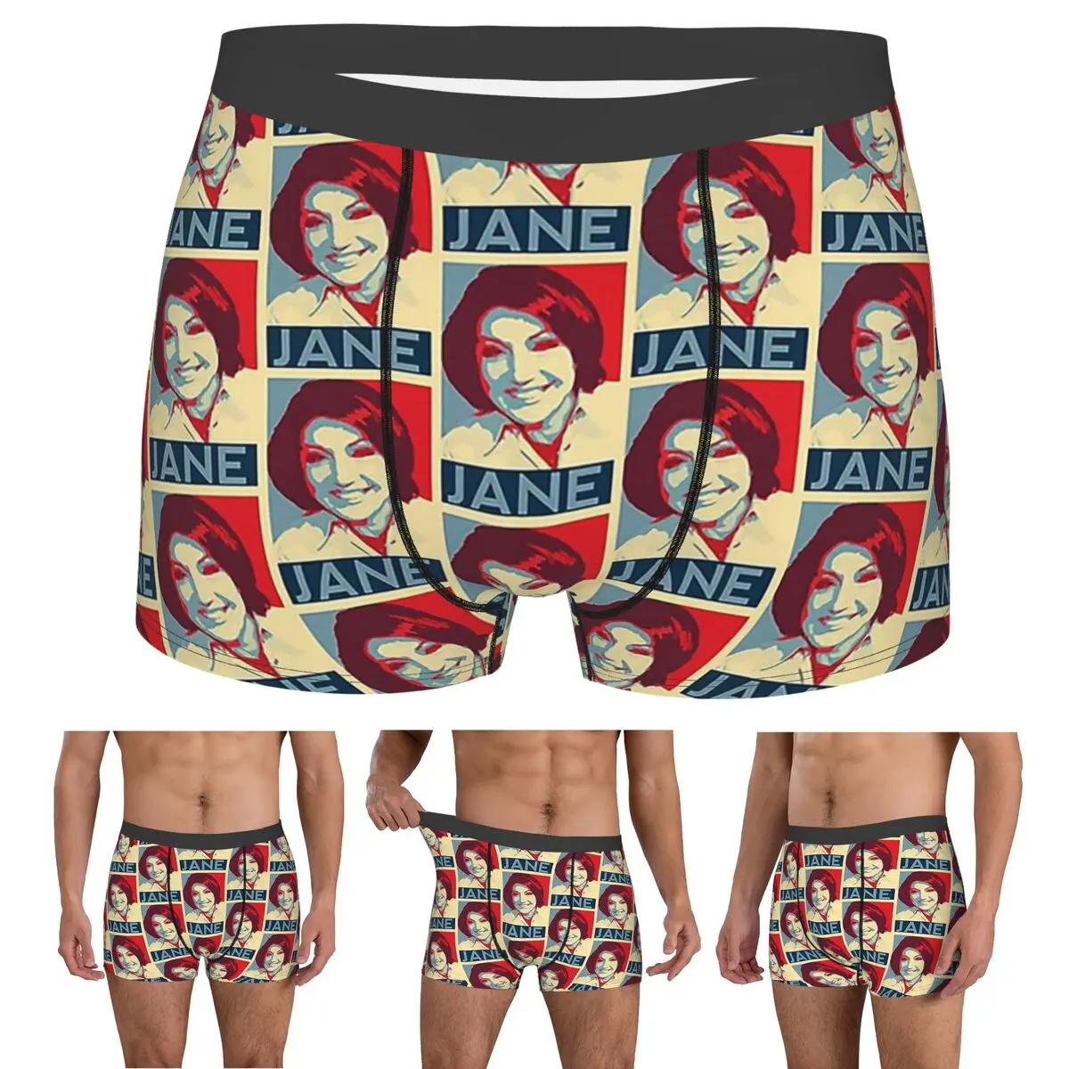 

Boxer Underpants Shorts Jane Mcdonald Panties Male Breathable Underwear for Homme Man Boyfriend Gift