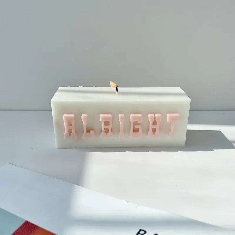 

Alphabet Candle English Alright Letter Silicone Mold DIY Handmade Soap Aromatherapy Stone Silicone Mold