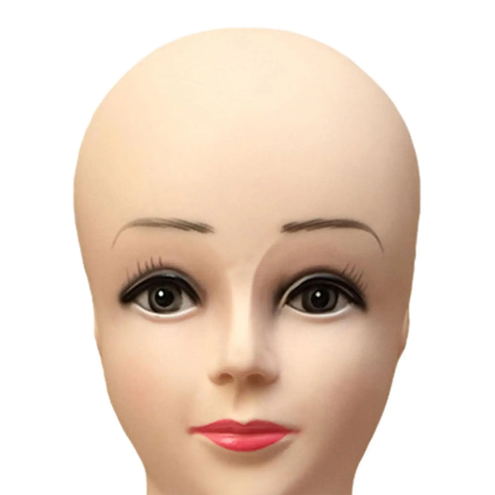 Female Bald Mannequin Head Lightweight Headwear Display Props Wig Display Stand for Wigs Making Hair Styling Hat Glasses Display