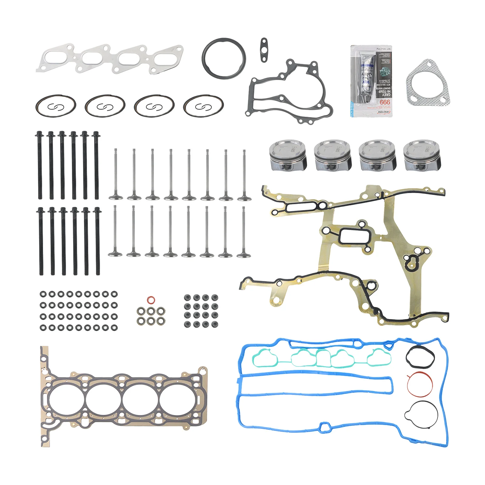 

1 комплект прокладок головки блока цилиндров 55573354 55575567 55573355 55573356 для двигателя Chevrolet Buick 1.4L 2011-2016 гг.