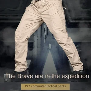 Motorcycle riding pants, wear resistant, waterproof, breathable, tactical pants, outdoor jumpsuit, multi pocket 8 Main Sales Motor Motor - №4