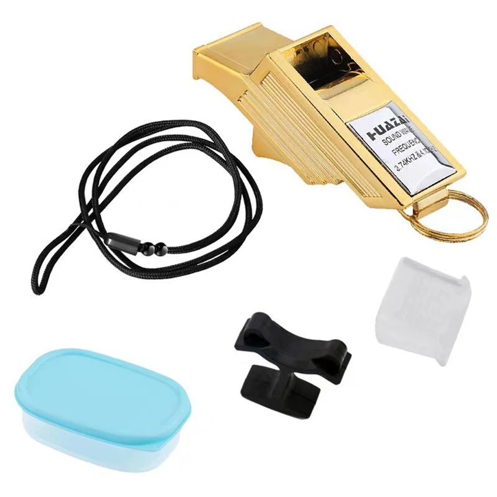 

Professional Soccer Referee Whistles Grey/Silver Big Sound football Whistles Seedless Plastic Whistles Basketball Whistles