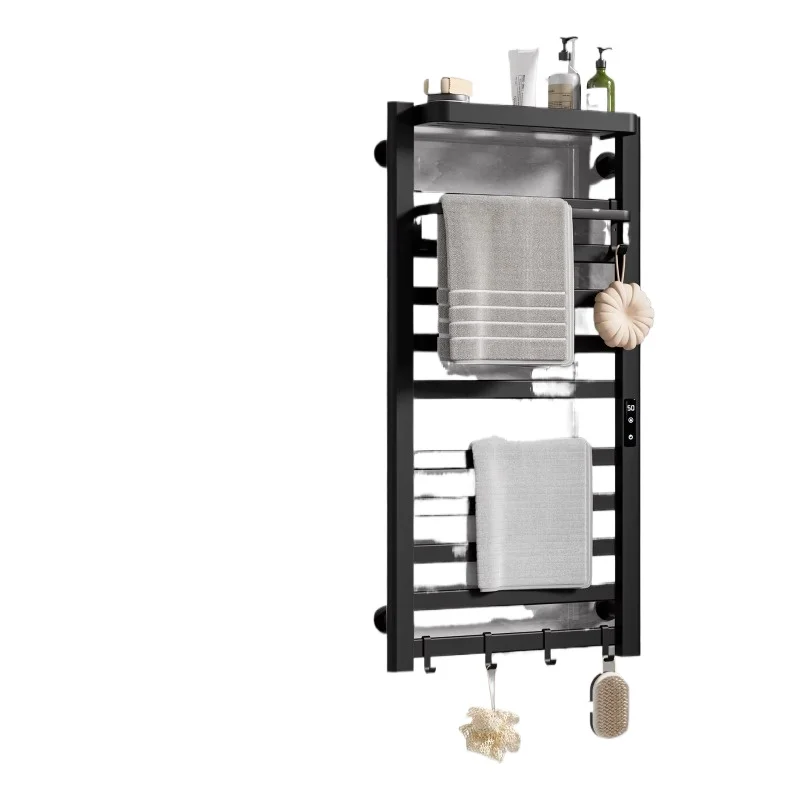 

Smart bathroom towel dryer heater rack - wall-mounted space aluminum radiator electric towel heater