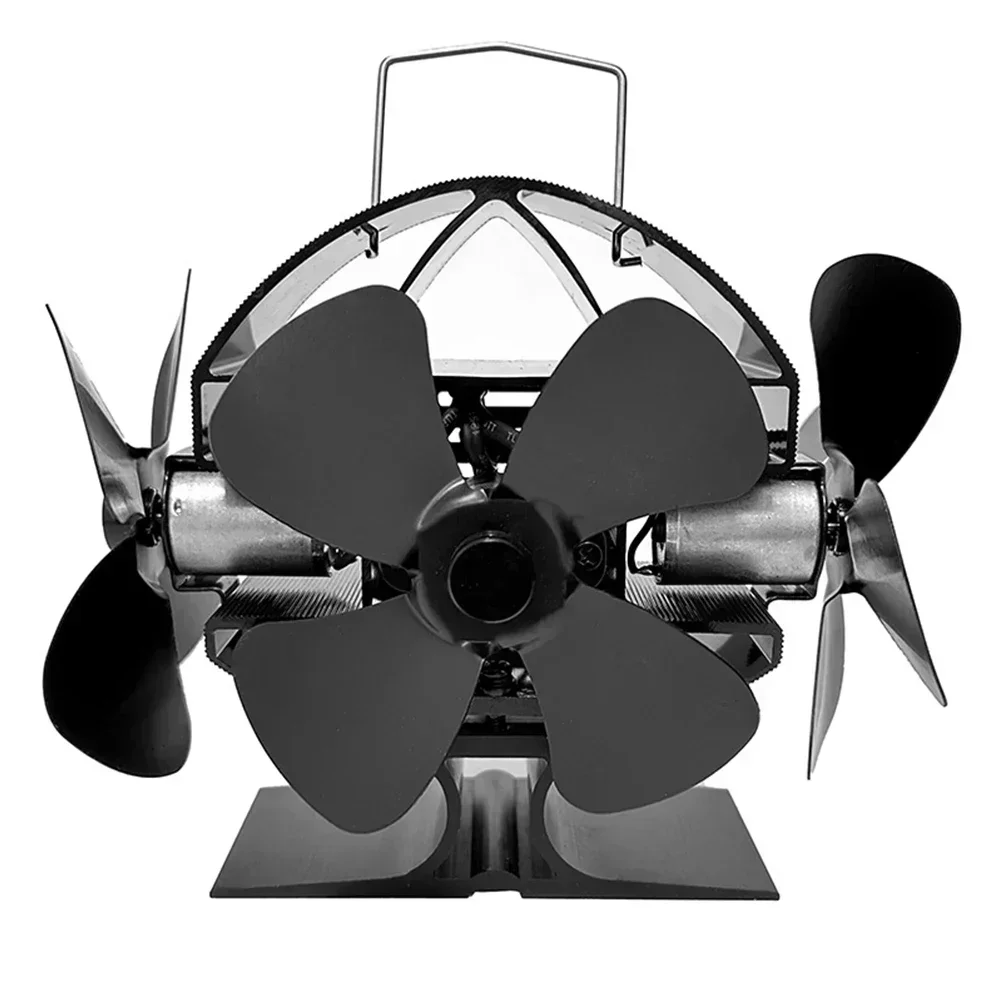 Three Headed Stove Fan Without Electricity Heat Powered Fireplace Fan Quiet For Home Improvement  Accessory