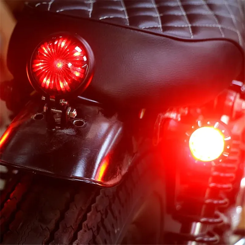 Motorcycle LED Turn Signal Brake Running Lamp Bullet Turn Signal Lights LED 12V 10mm Universal Motorcycle LED Indicator Lamp