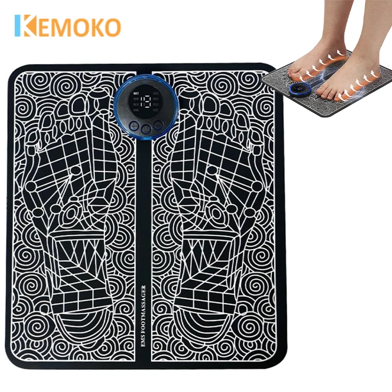

Electric Foot Massager Pad EMS TENS Muscle Massage Relaxation Trainer Muscle Stimulation Massage Fitness Pain Relif Feet Massage