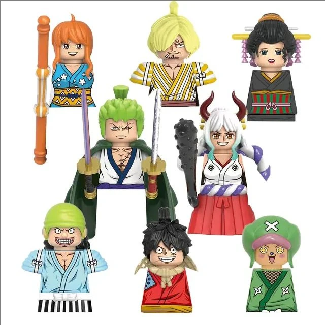 Bandai ONE PIECE Dragon Ball Super Mini Figure Set van 8 Wukong-personages WM6185 WM9183 WM6179 WM6180 WM6181 Verzamelbaar speelgoed