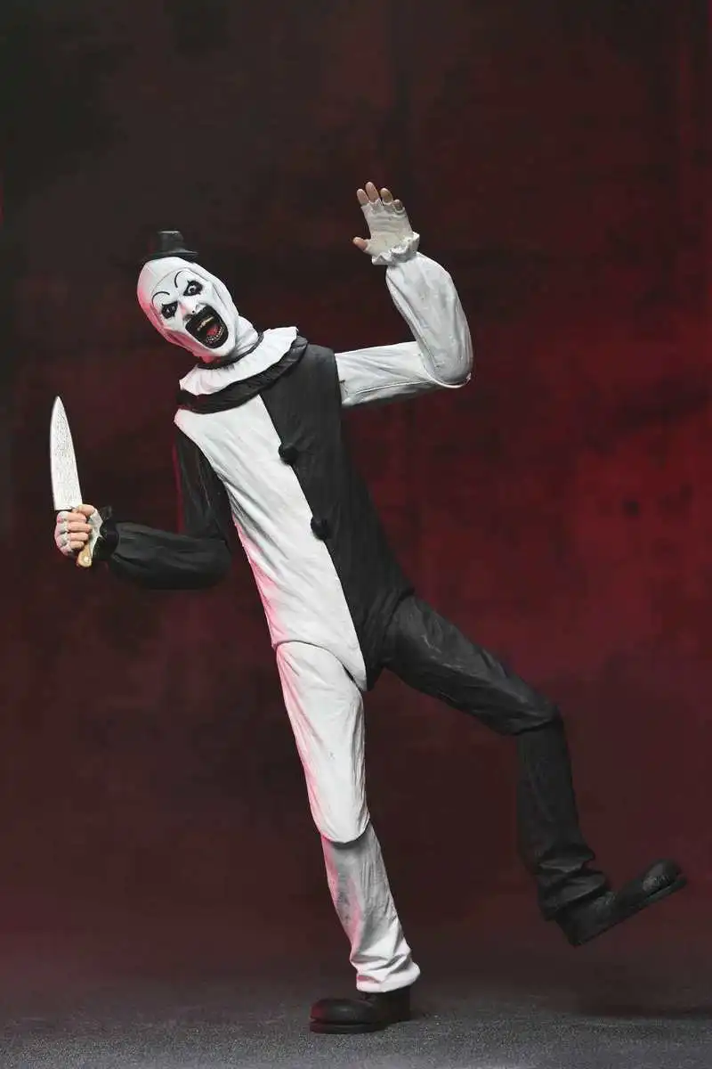 Neca 45251 Terrifier Art The Clown 7 Inch Action Figure Horror Movie Character Movable Joint Model Collectible Display Toy Gift view 5