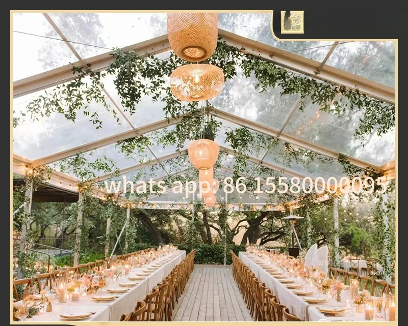 

Be suitable for outdoor activities Exhibition tent Large European wedding banquet customizable