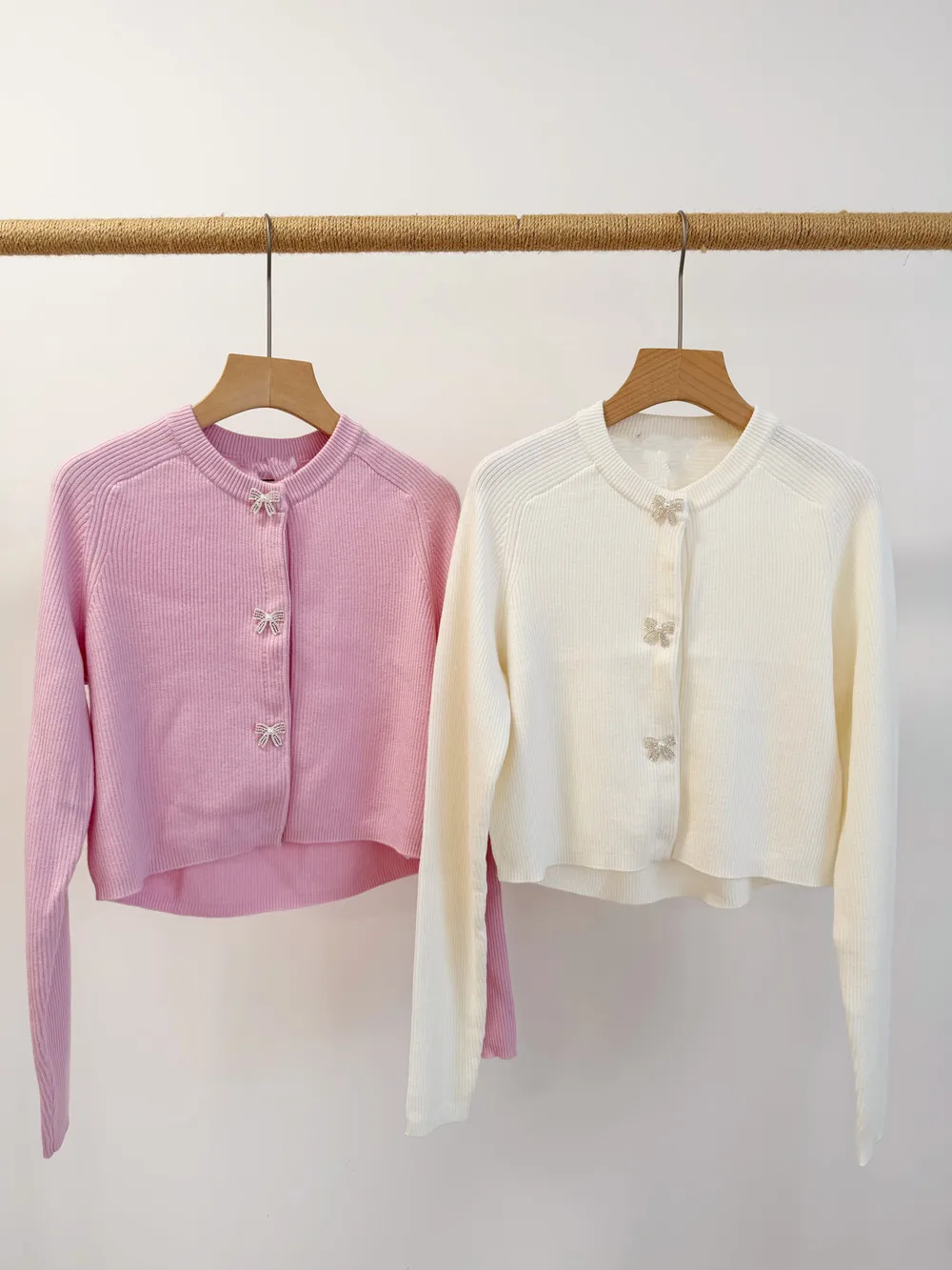 

High-End Knitted Long Sleeve round Neck Knot Casual Fashion Women's Sweater European Style Fashionable Versatile Top