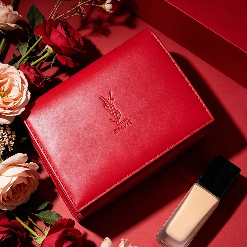 Ysl Beauty Makeup Bag - Sac de voyage élégant en cuir