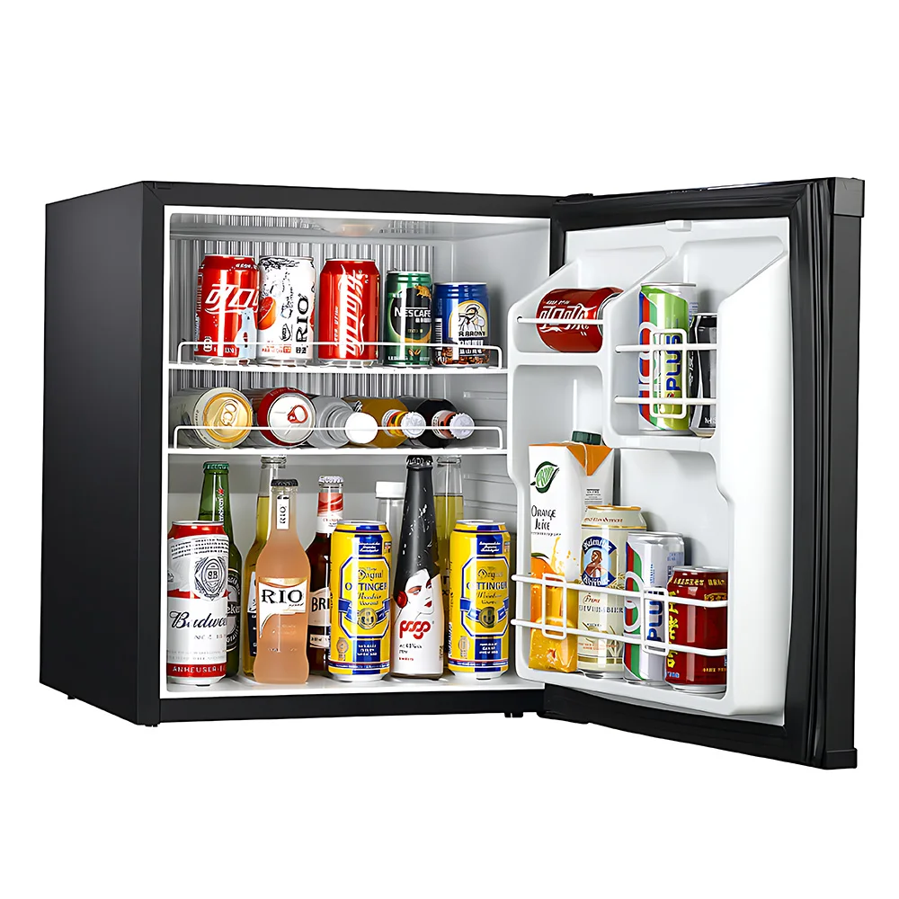 60L Small Fridge Summer Drink Fruit Mini Refrigerator Stand Mini bar Fridge for Office Without Compressor