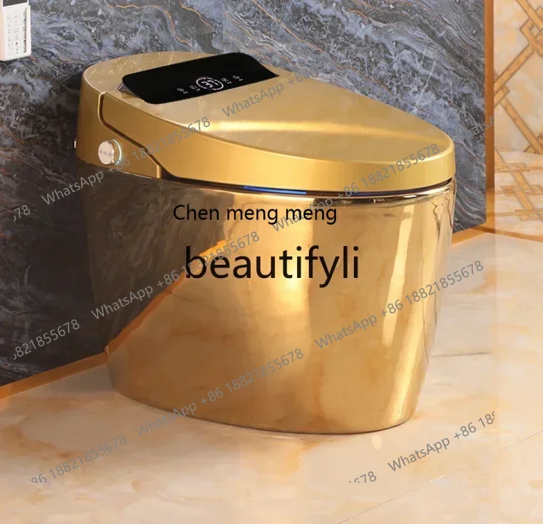 

M178 CCEuropean new gold smart toilet integrated automatic electric yellow gold light luxury toilet toilet bathroom