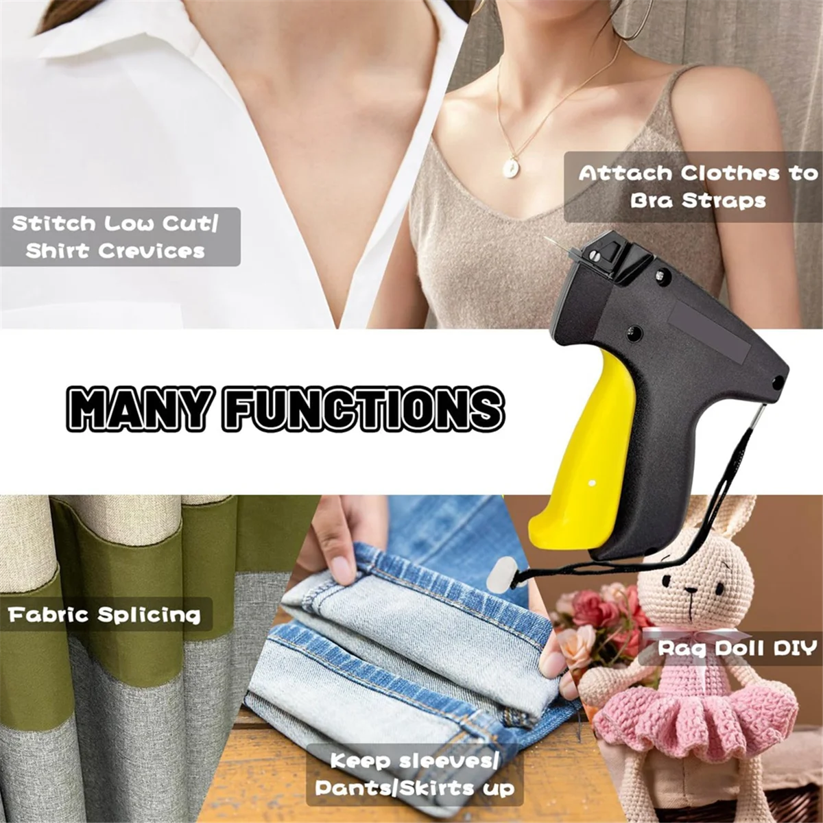 ملصق ماكينة الخياطة - مجموعة، ملصق إبرة دقيقة - لإبرة الملابس - ملصق - لخياطة الملابس وخياطة اللحف