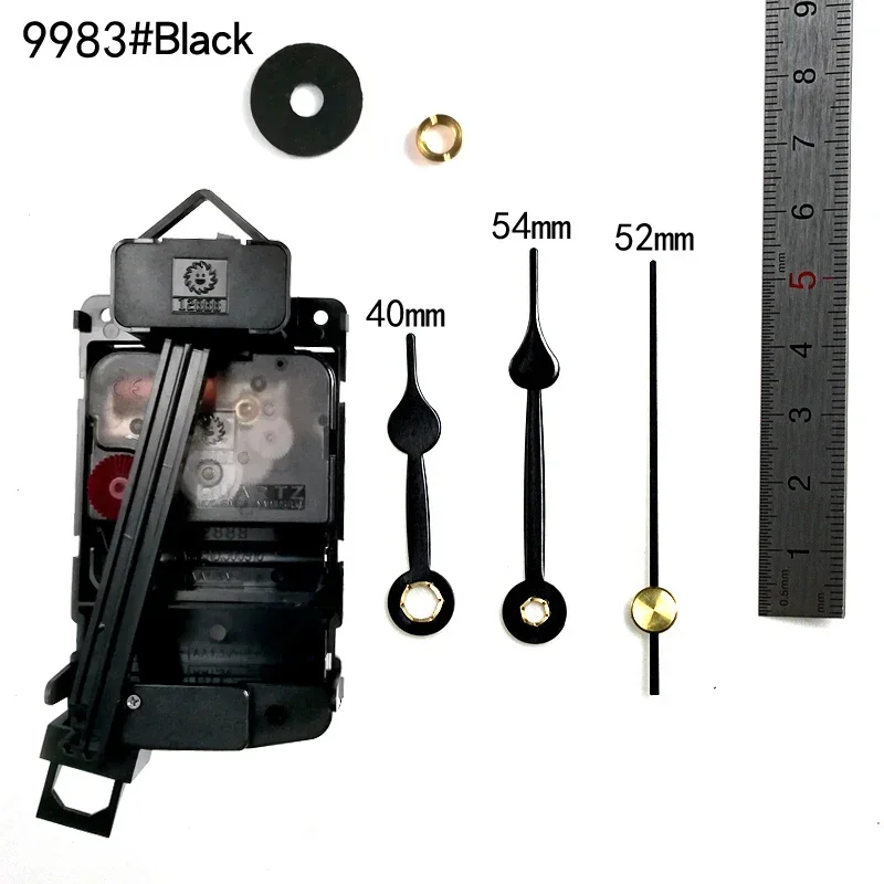 Wall Clock Pendulum For Watch 12888 Screw In Type Kinds Sweep Plastic Movement With 9983 Black Hands Accessory Quartz DIY Kits