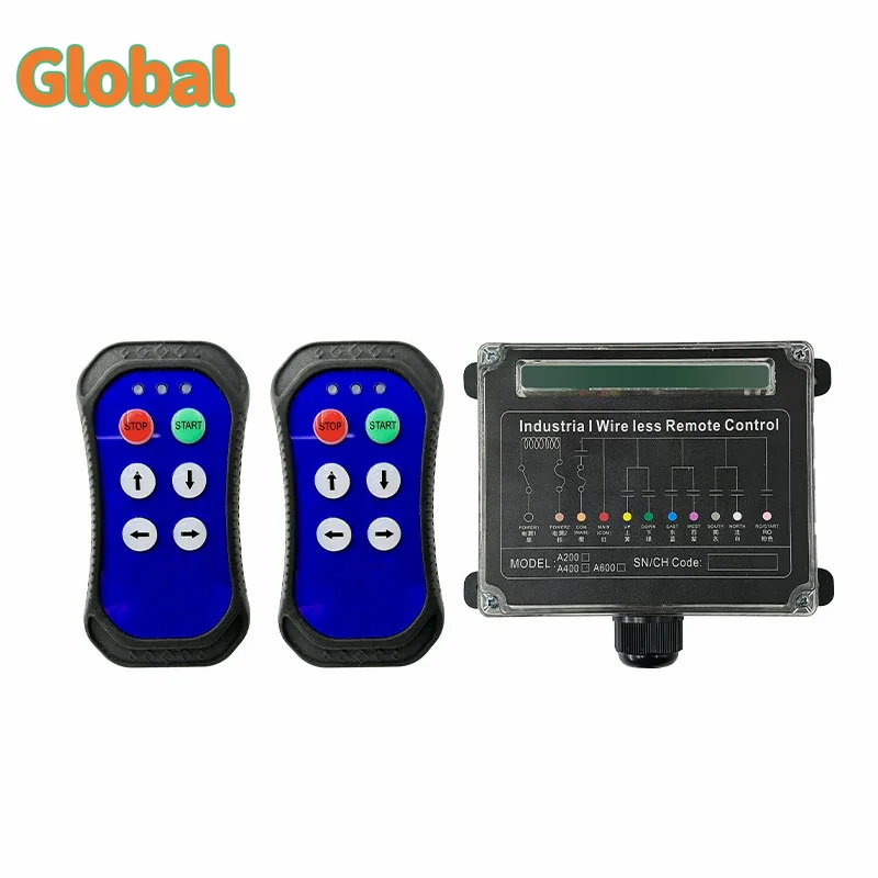 A400 4 Buttons Industrial Wireless Radio Crane Remote Control Switches Winches Hoist Truck Crane Lift Controller
