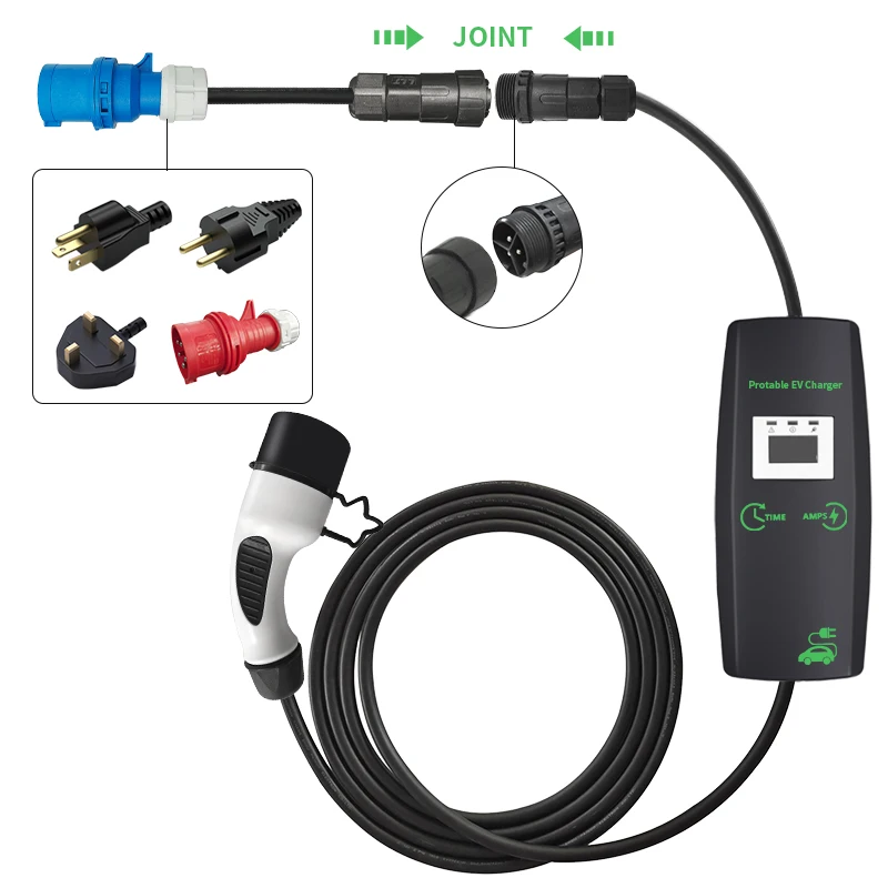 SAEJ1772 na poziomie 2 przenośny Wallbox samochód elektryczny ładowania stacja do ładowania EV 3.6kw typ 1 Ev szybka ładowarka