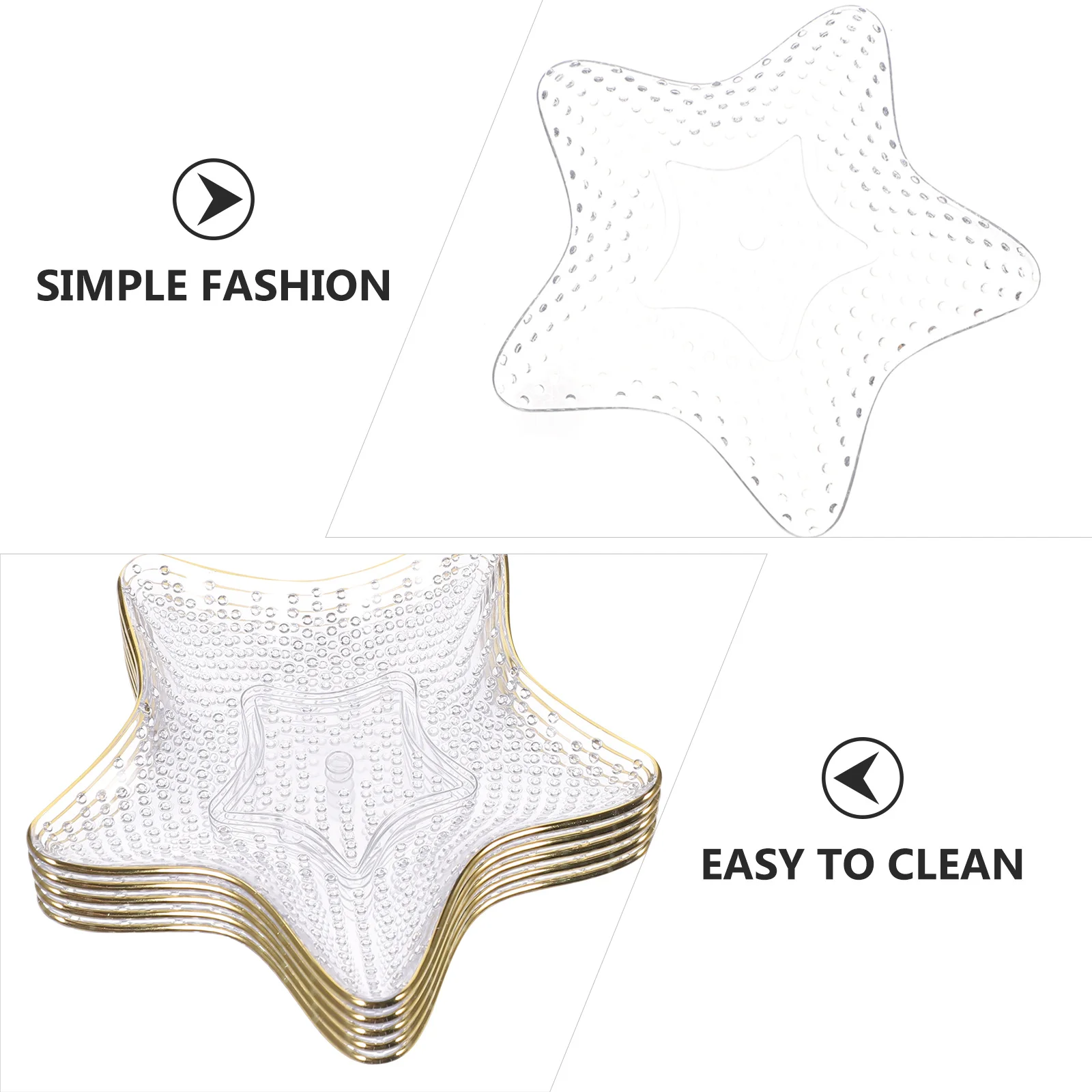 

6 шт., небьющиеся многоразовые обеденные тарелки с золотой оправой для домашней вечеринки, пикника, кемпинга, путешествий, кухни