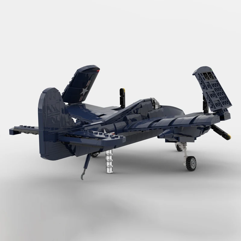 MOC-131352 สงครามทหาร 1:35 Scale F7F-3 Tigercat Building Blocks ประกอบ Shipborne Fighter Jets ชุดของขวัญสร้างสรรค์ 994PCS