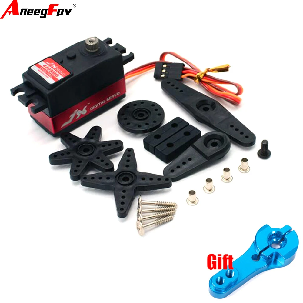 JX Servo BLS-HV7132MG High-Speed Steel Gear CNC Aluminium Digital Brushless Servo 32.5KG 7.4V 0.07 Sec for1/5 RC Car Buggy Truck