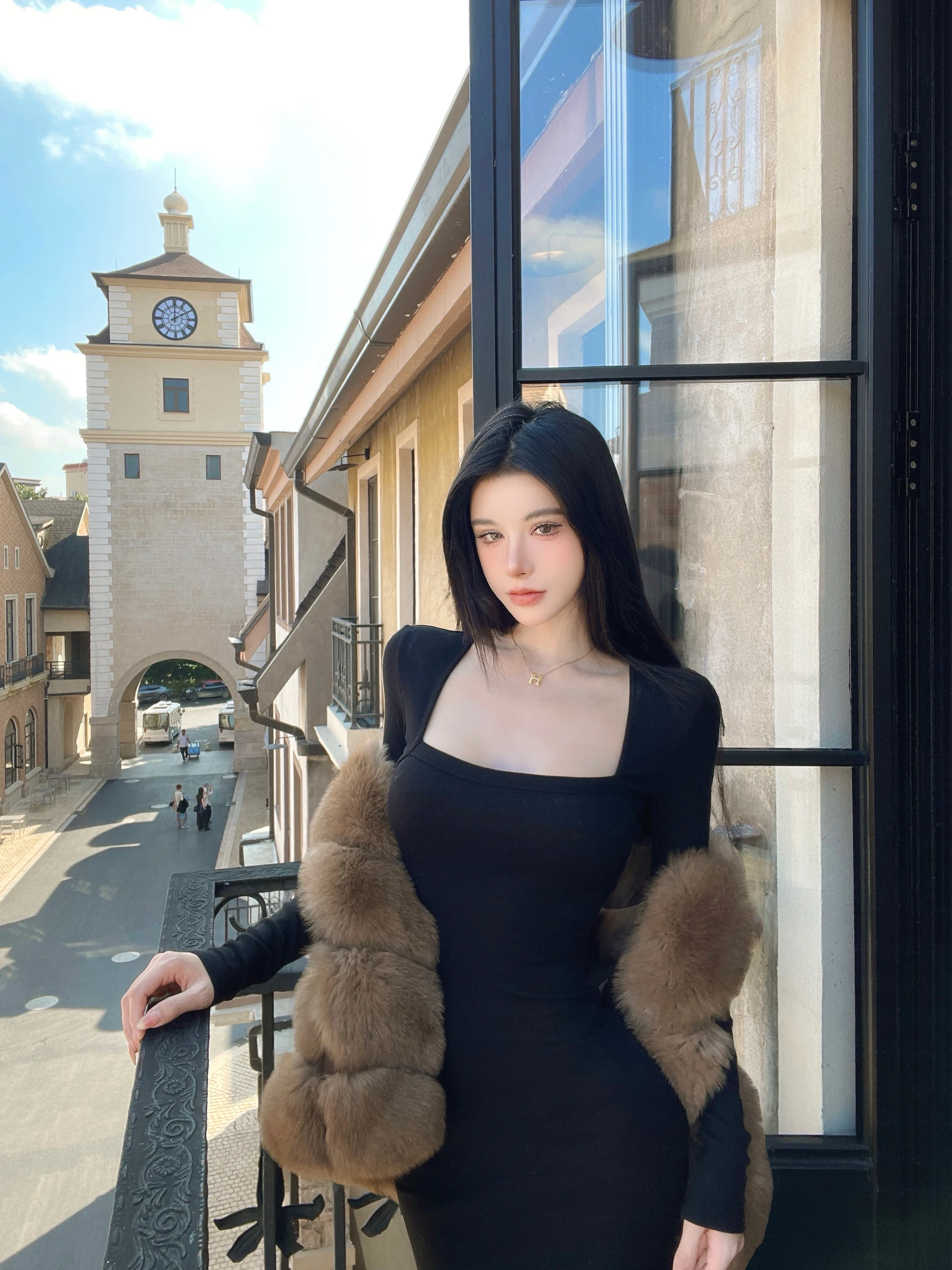 

Bla Long Sve Bodycon Dr Женская сексуальная длинная юбка с квадратным воротником Осень-зима Новый Sle Dustdip Club Faionable ...