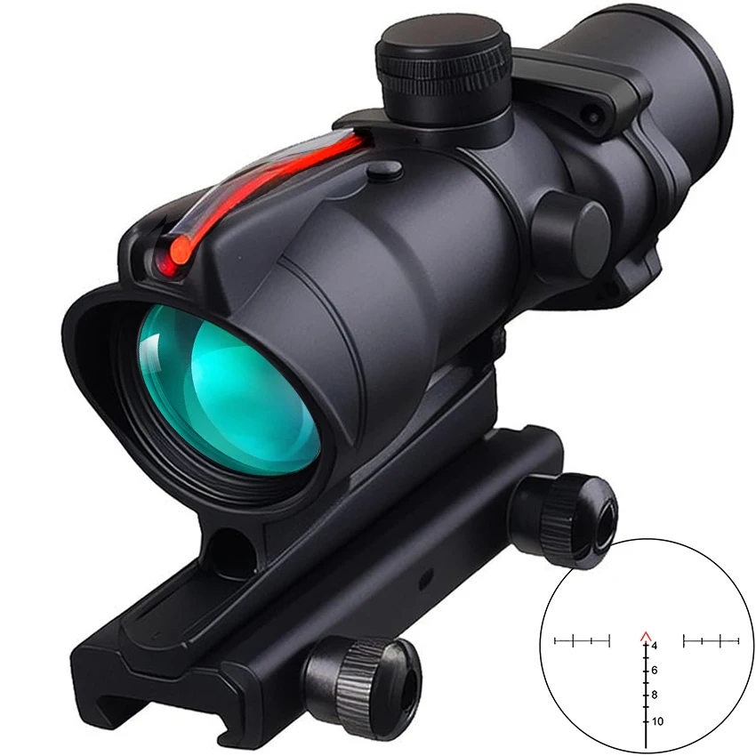 

ACOG 4X32 Scope Fiber Optics Illuminated Riflescope Tactics Reflex Sight Hunting Airsoft Rifle Red Green Dot Sight 20mm Rail