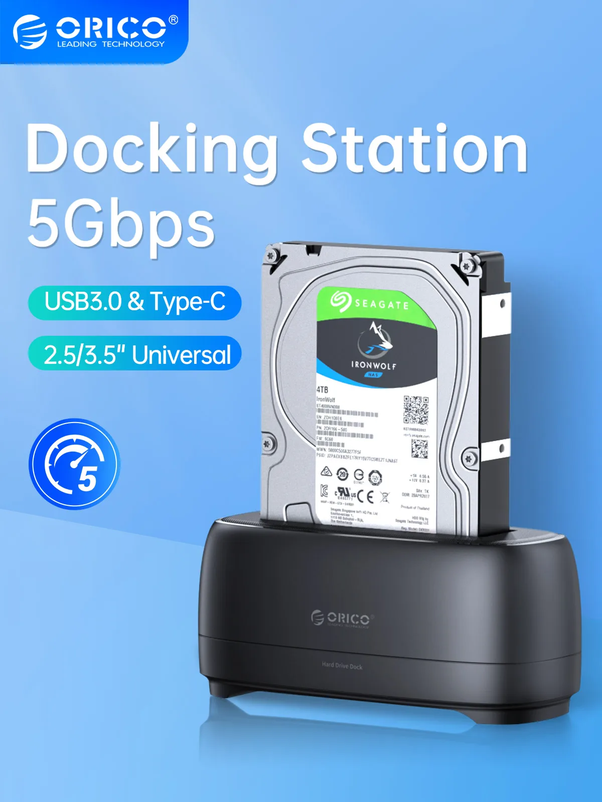 ORICO SATA to USB3.0 Hard Disk Docking Station for 2.5