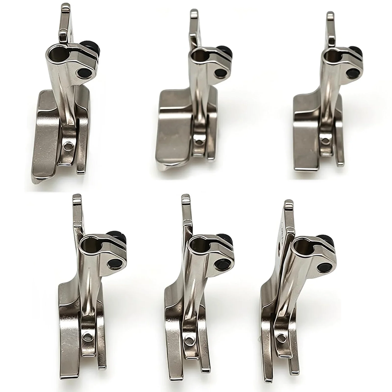 6PCS Piping Walking Foot Set for JUKI LU-562/563 CONSEW 206RB/225/226R, 1/8