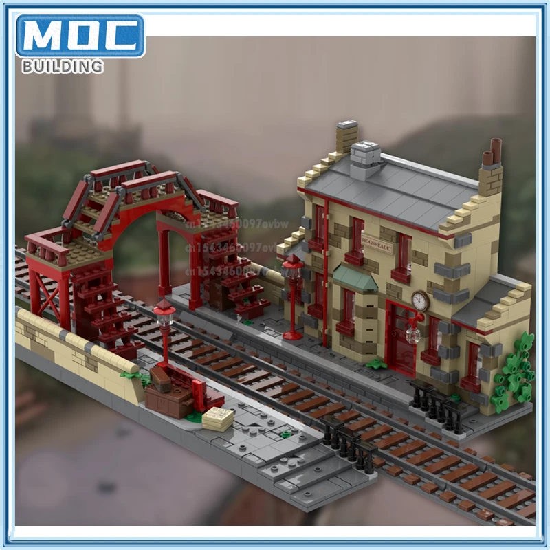 Movie Series Hogsmeaded Station Building Blocks MOC Harris Magic Modle City Architecture Bricks Set Toys Collections Xmas Gift