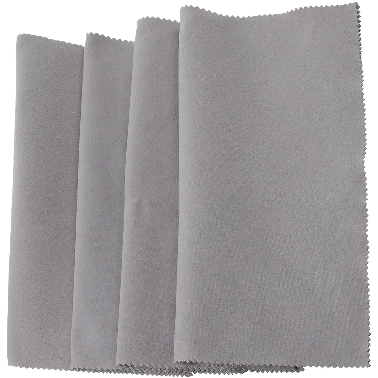 

4 Pcs Microfiber Polishing Cloths Cleaning for Jewelry Dusting Wipes Flute Clarinet