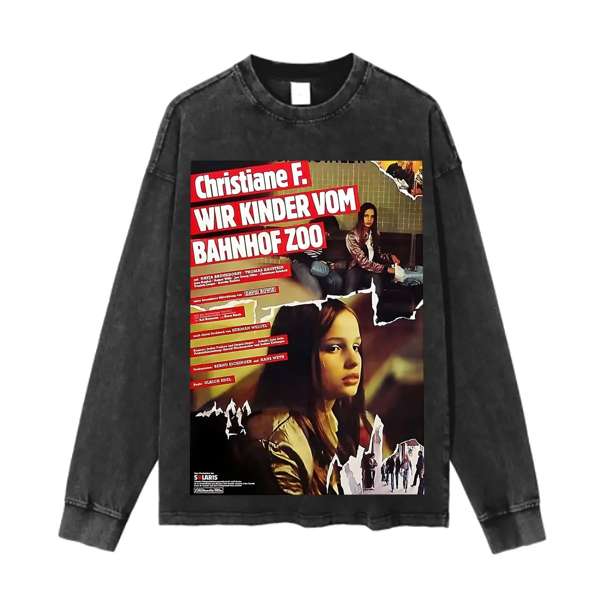 Christiane F. Camiseta retro holgada con portada de libros que tanto para hombres como las mujeres pueden usar resaltar el encanto retro