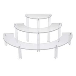 Transparent Removable Acrylic Cake Display Stand for Party Round Cupcake Holder Bakeware Wedding Birthday Party Decoration