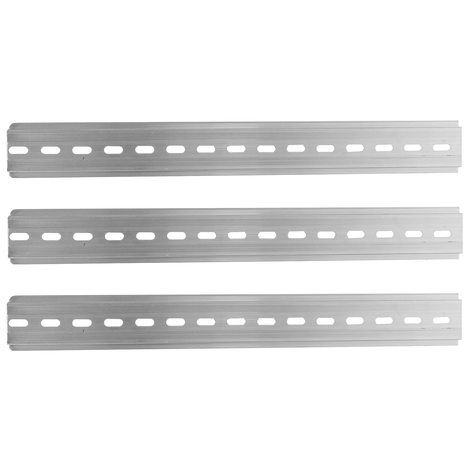 

3 Pcs Electric Rails 9.84 Inches 35mm 7.5mm Aluminum Slotted DIN Mounts Components Industry Standard Tools Electrical