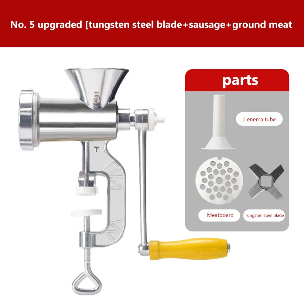 

Multifunctional Meat Grinding Machine Cooking Tools Portable Sausage Noodles Grinder Hand Crank Accessories Kitchen Gadgets