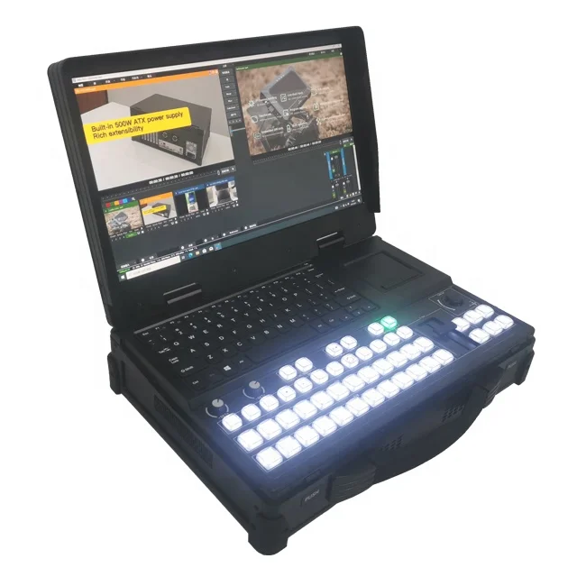 Full set of multifunctional 15.6 "Full high definition live broadcast equipment for virtual studio radio and television